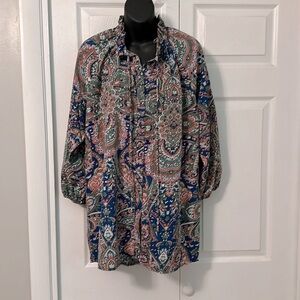 First Love Colorful Paisley Tunic, size 1X